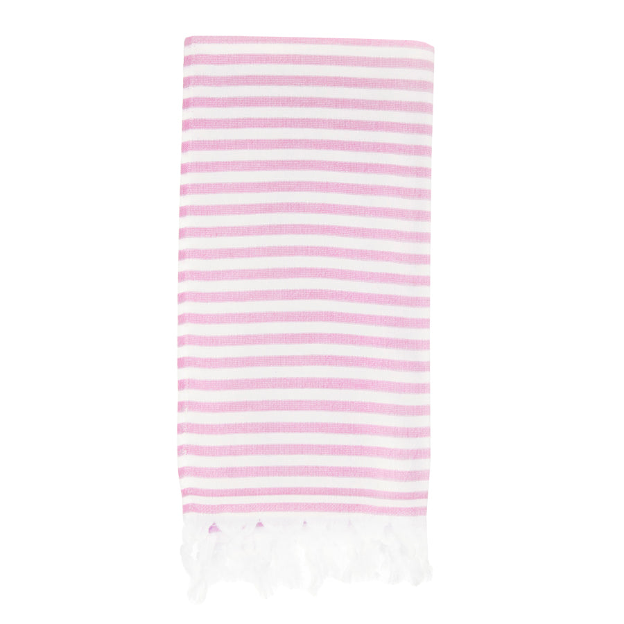 Reversible striped hammam terry towel