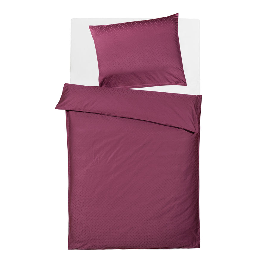 Jacquard bed linen dots, organic cotton