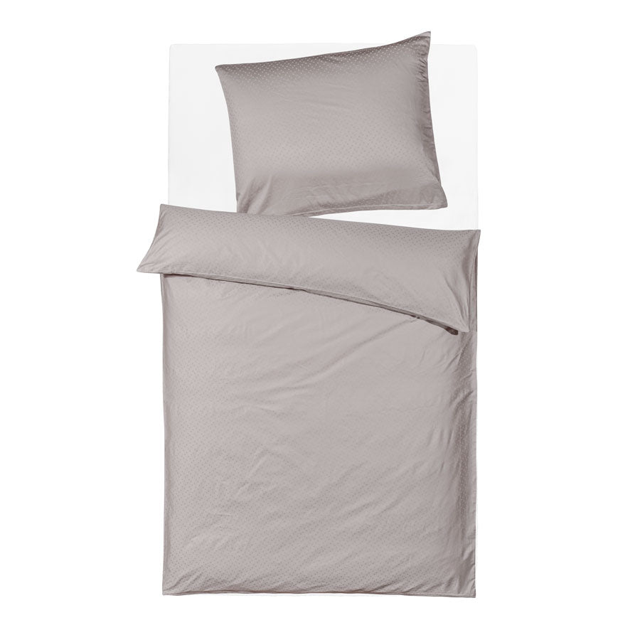Jacquard bed linen dots, organic cotton