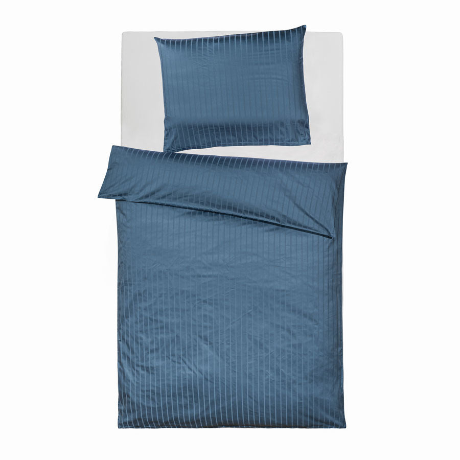 Jacquard bed linen stripes, organic cotton