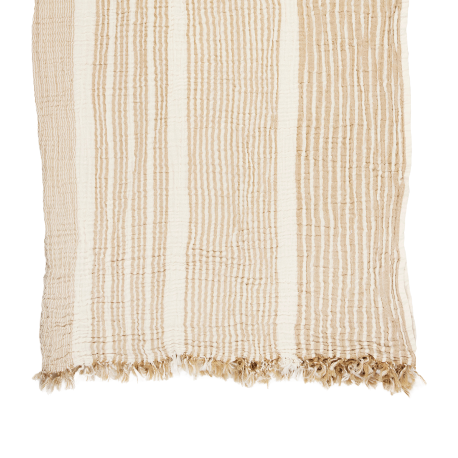 Hamam towel muslin stripes