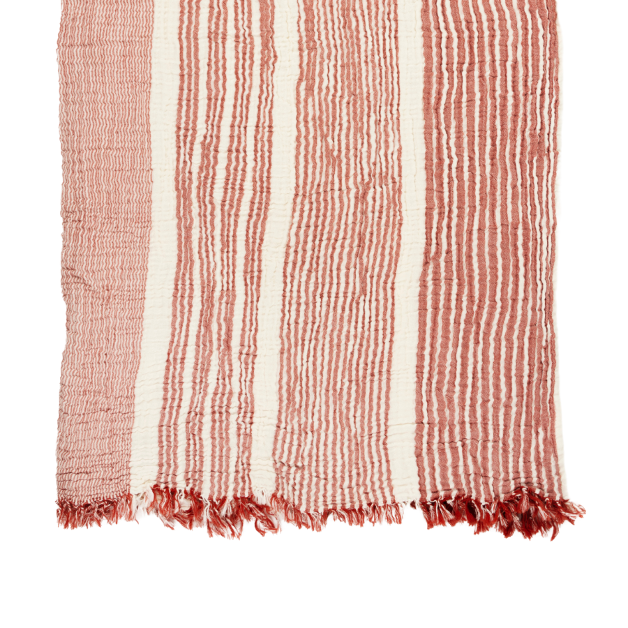 Hamam towel muslin stripes
