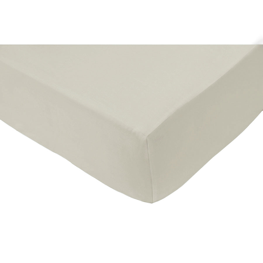 Fine satin fitted sheet, organic cotton