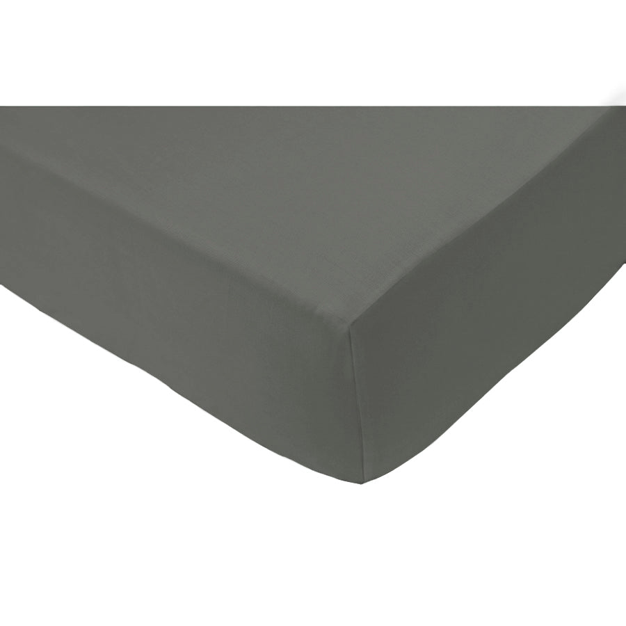 Fine satin fitted sheet, organic cotton