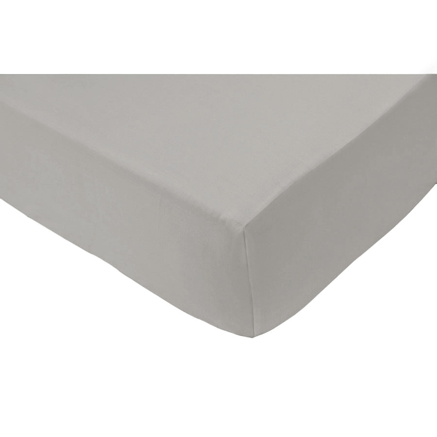 Fine satin fitted sheet, organic cotton