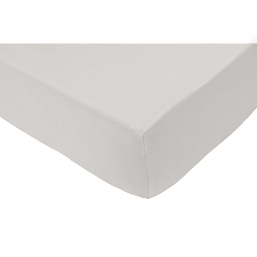 Fine satin fitted sheet, organic cotton