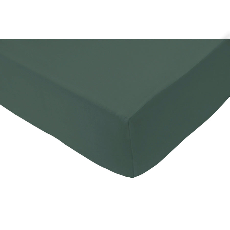 Fine satin fitted sheet, organic cotton