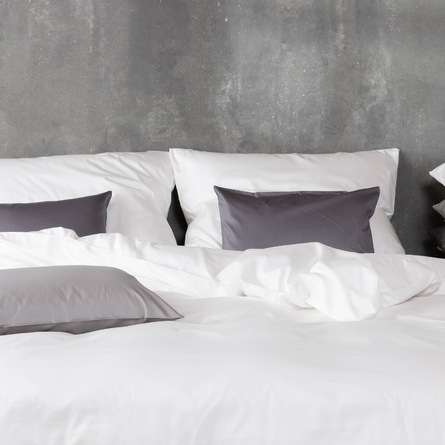 Fine satin bed linen, organic cotton