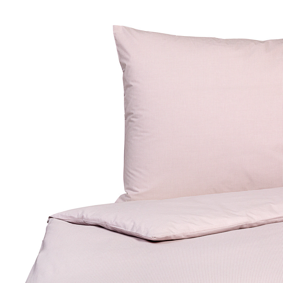Poplin bed linen check woven, cotton organic & Cradle to Cradle Certified® Gold