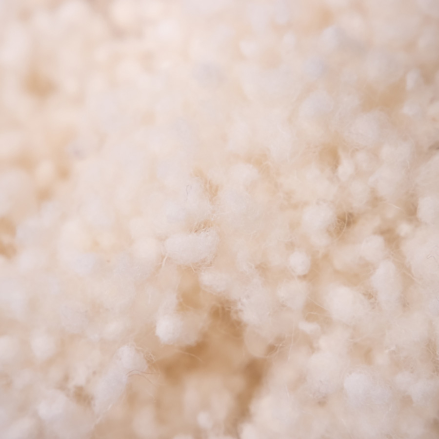 Pure new wool pillow with Swiss stone pine shavings, organic
