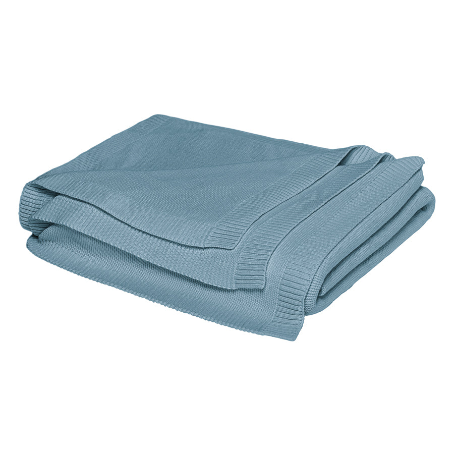 Knitted blanket, organic cotton