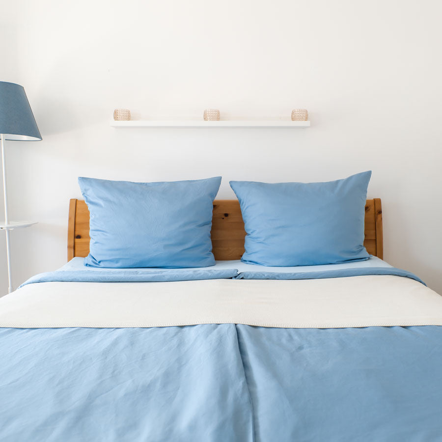 Satin bed linen, organic cotton