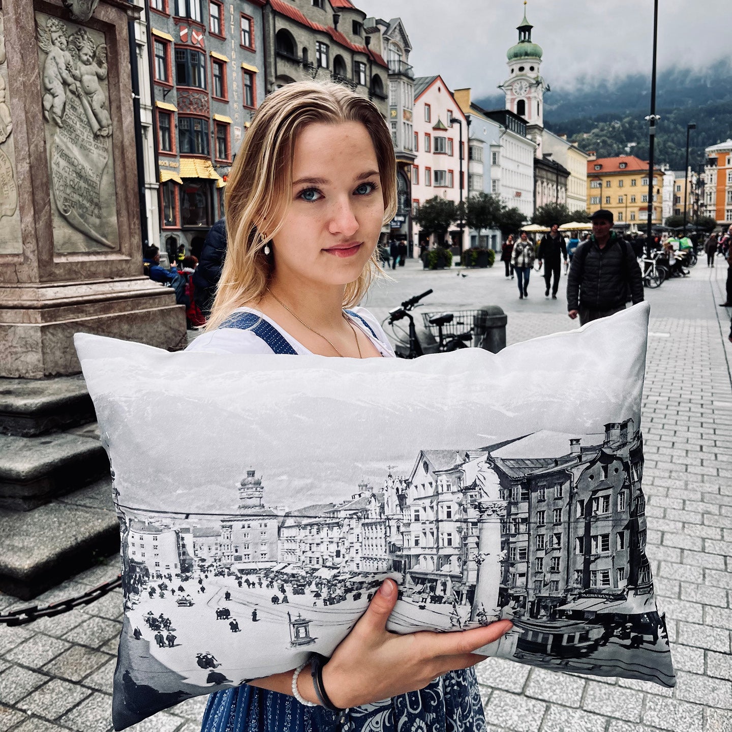Panama cushion cover Innsbruck, organic cotton
