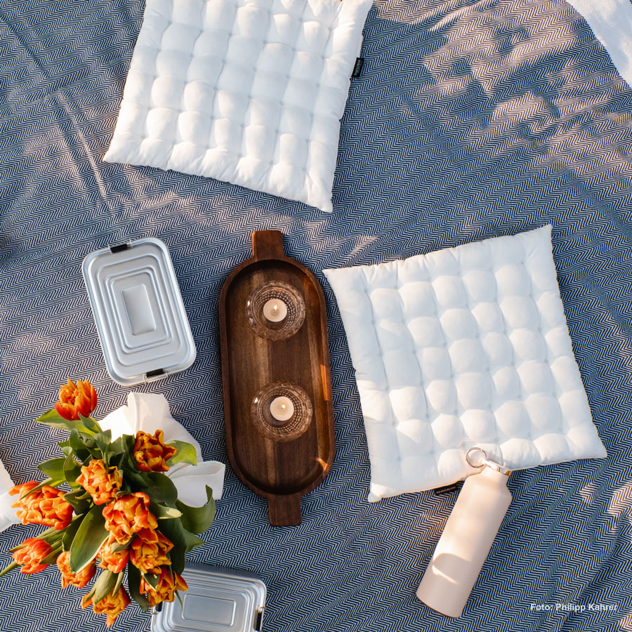 Panama seat cushion, organic cotton cover