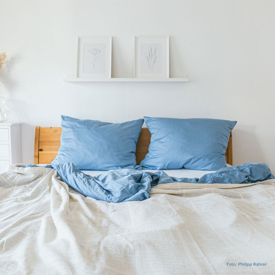 Satin bed linen, organic cotton