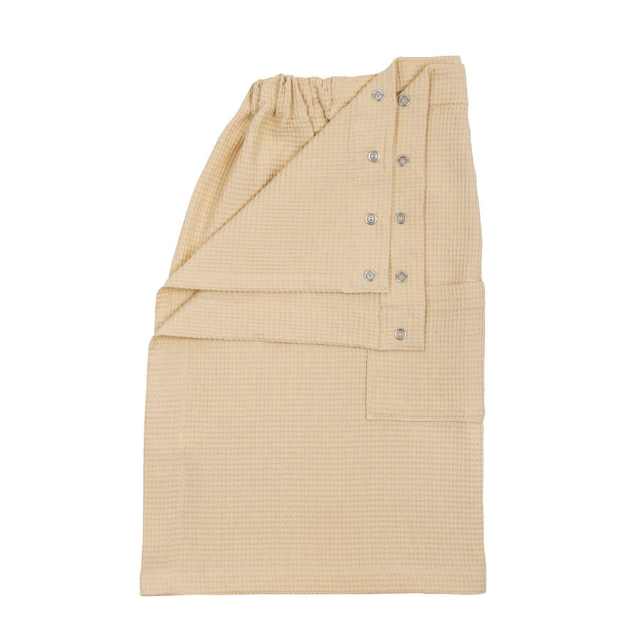 Waffle piqué sauna kilt, organic cotton
