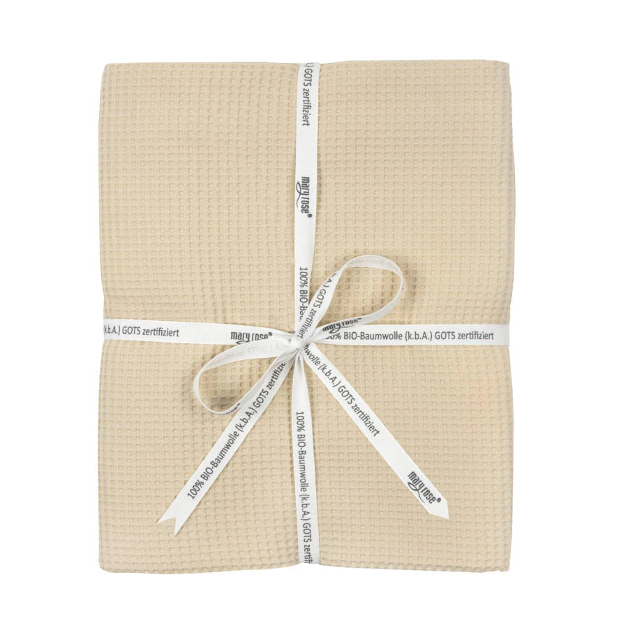 Waffle piqué throw, organic cotton