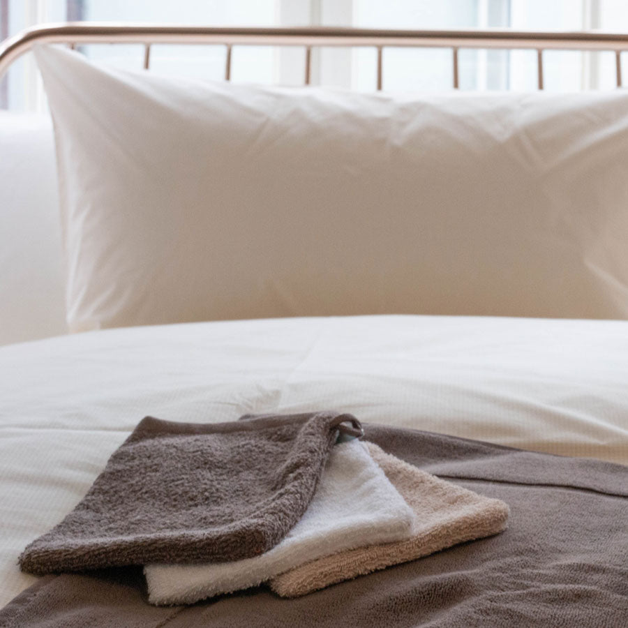 Terry wash mitts discontinued colors, cotton organic & Cradle to Cradle Certified® Gold