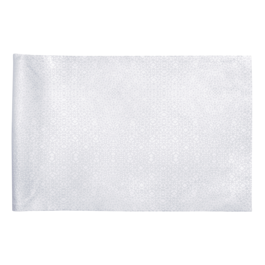 Chemin de table en coton avec motif graphique raffiné