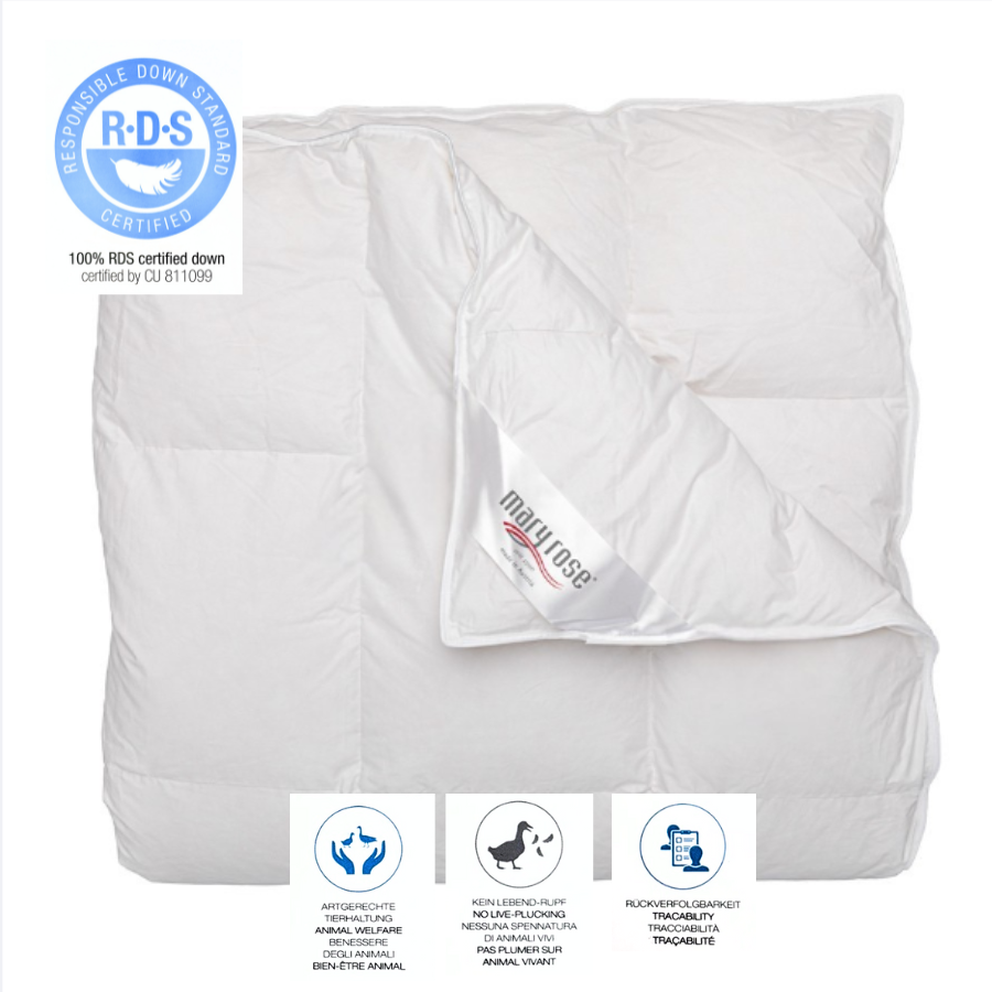 Couette en duvet toute l'année, classe de chaleur 3