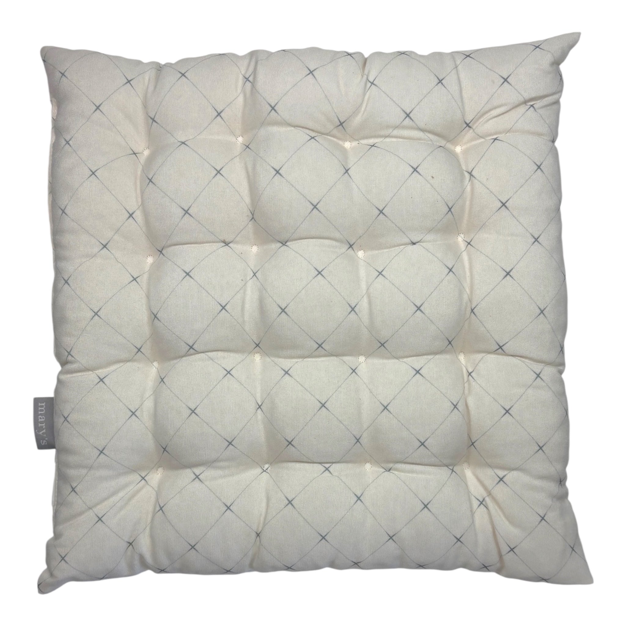 Coussin d'assise à motifs 38x38x4 cm