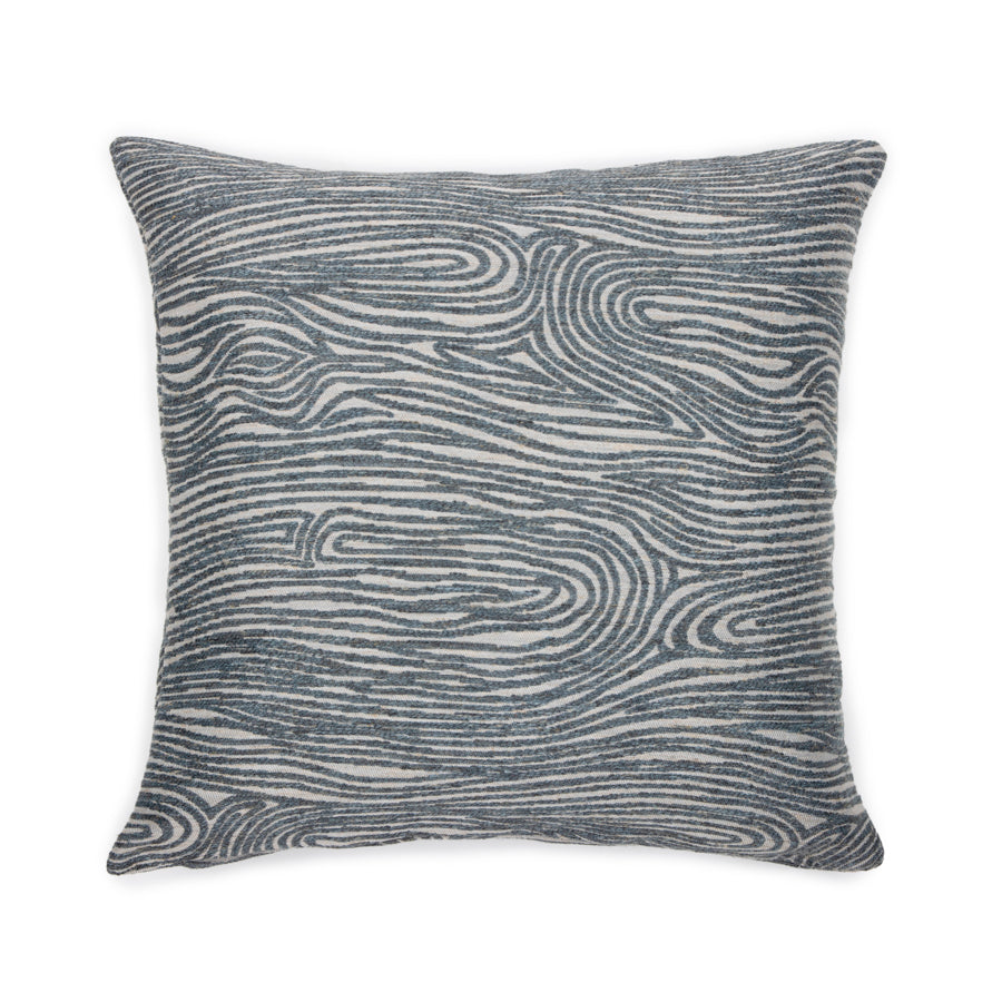 Housse de coussin en velours avec structure ondulée