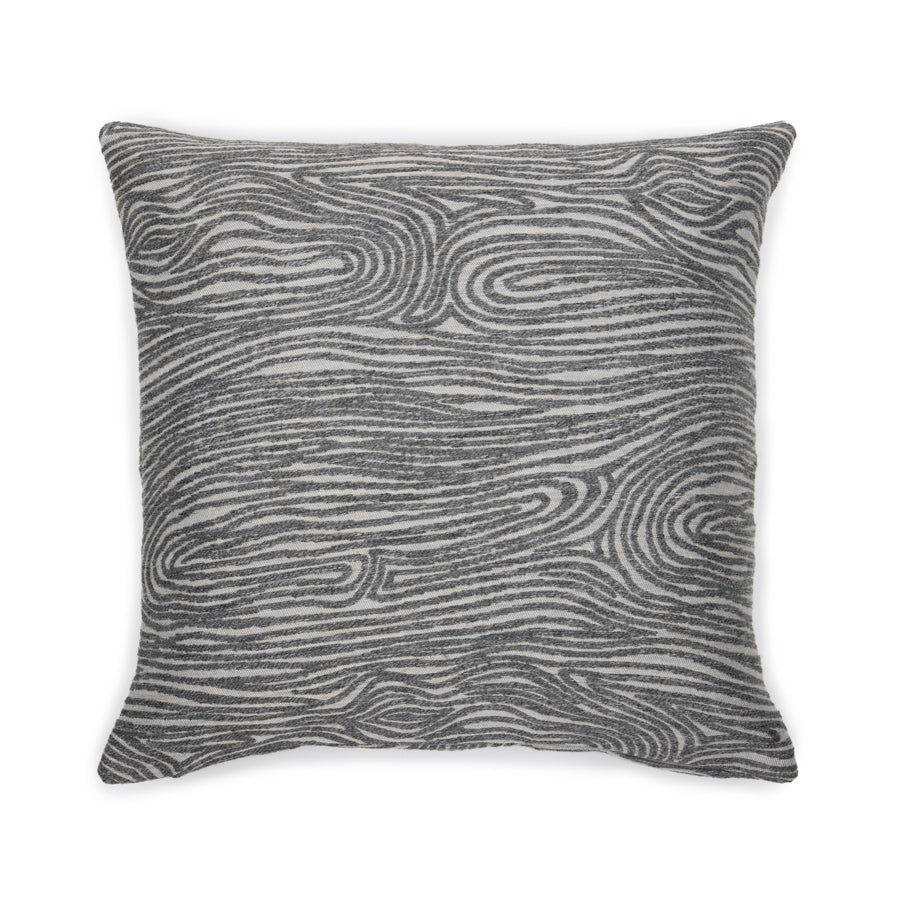 Housse de coussin en velours avec structure ondulée