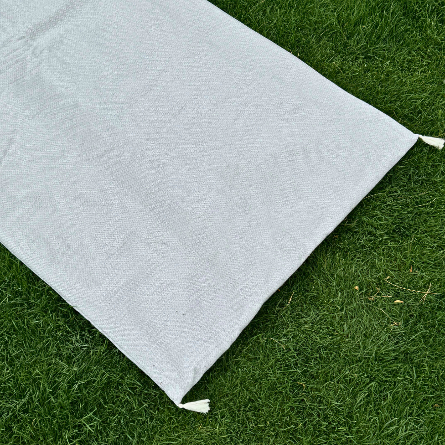 Matelas Polycotton, housse en tissu recyclé issu de la production textile
