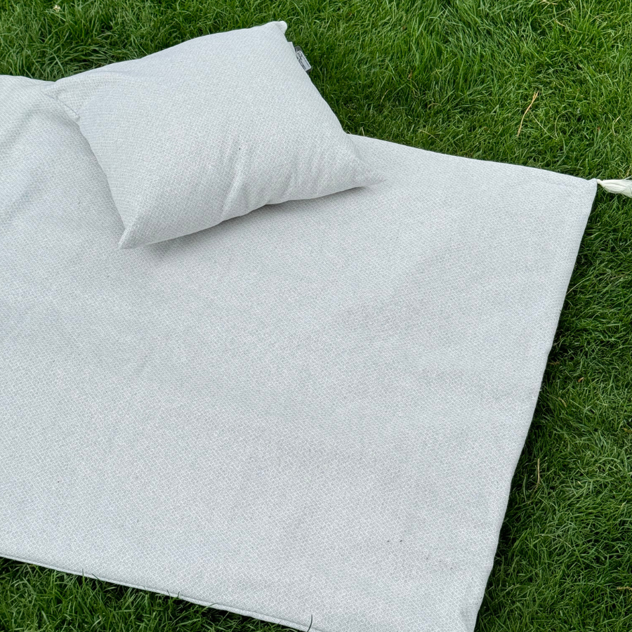 Matelas Polycotton, housse en tissu recyclé issu de la production textile