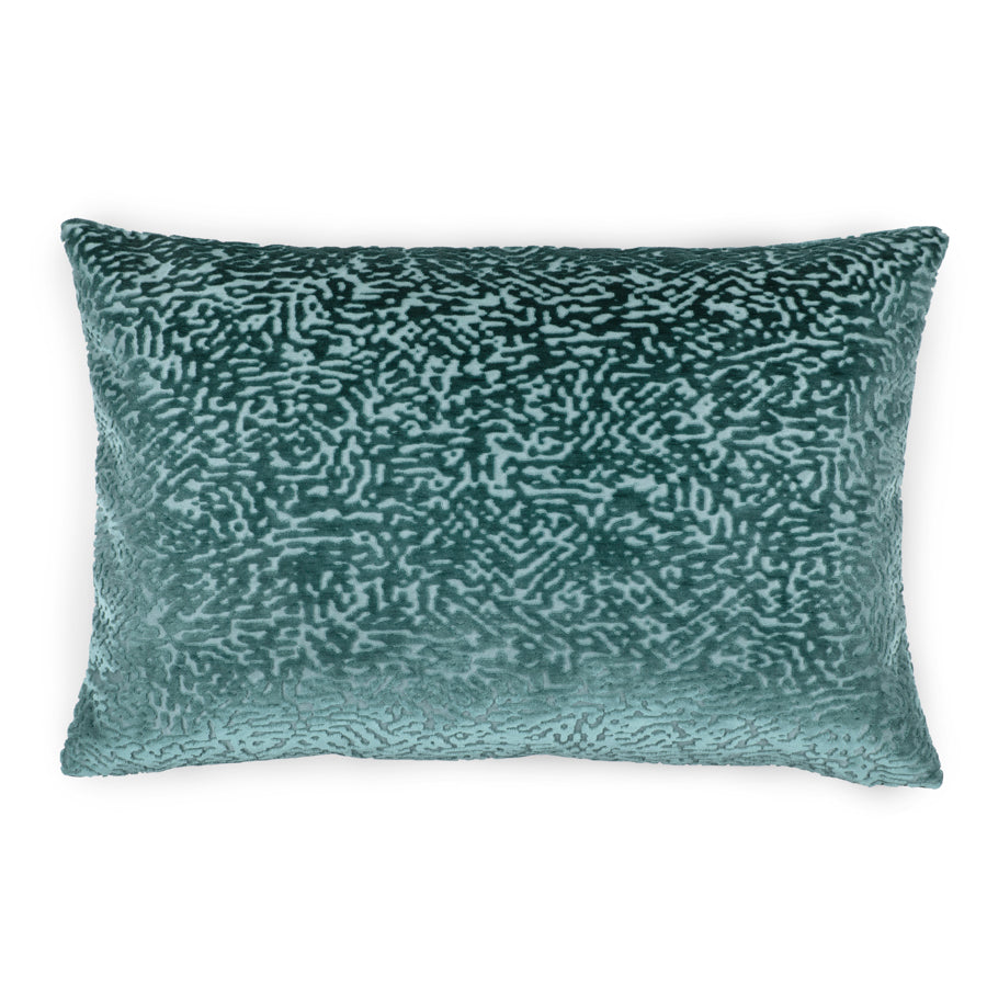 Housse de coussin en velours avec motif abstrait