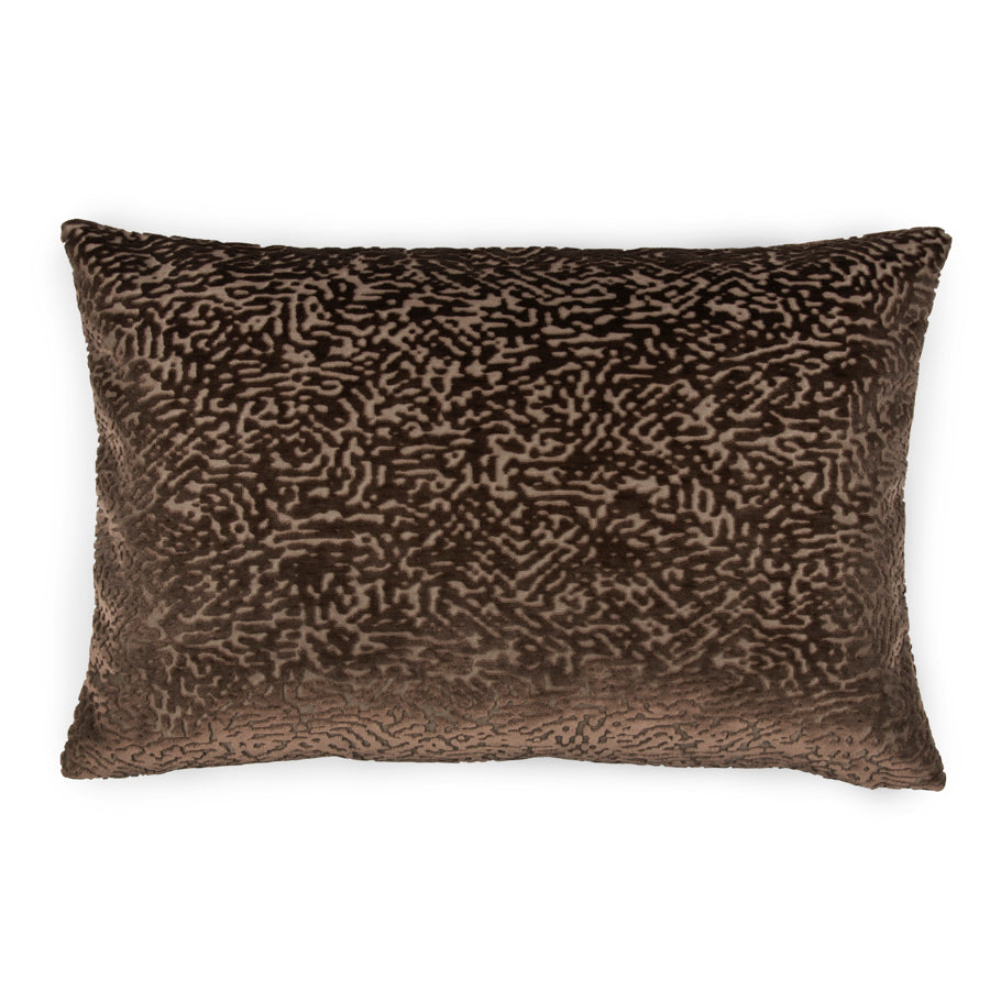 Housse de coussin en velours avec motif abstrait