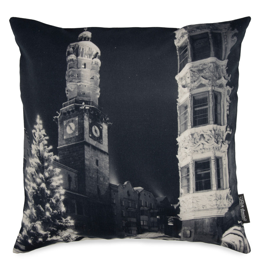 Housse de coussin Panama Noël à Innsbruck (40x40)