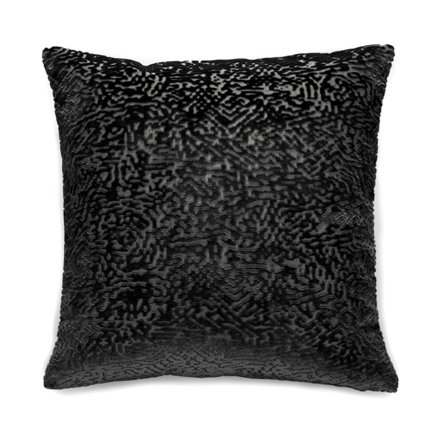 Housse de coussin en velours avec motif abstrait