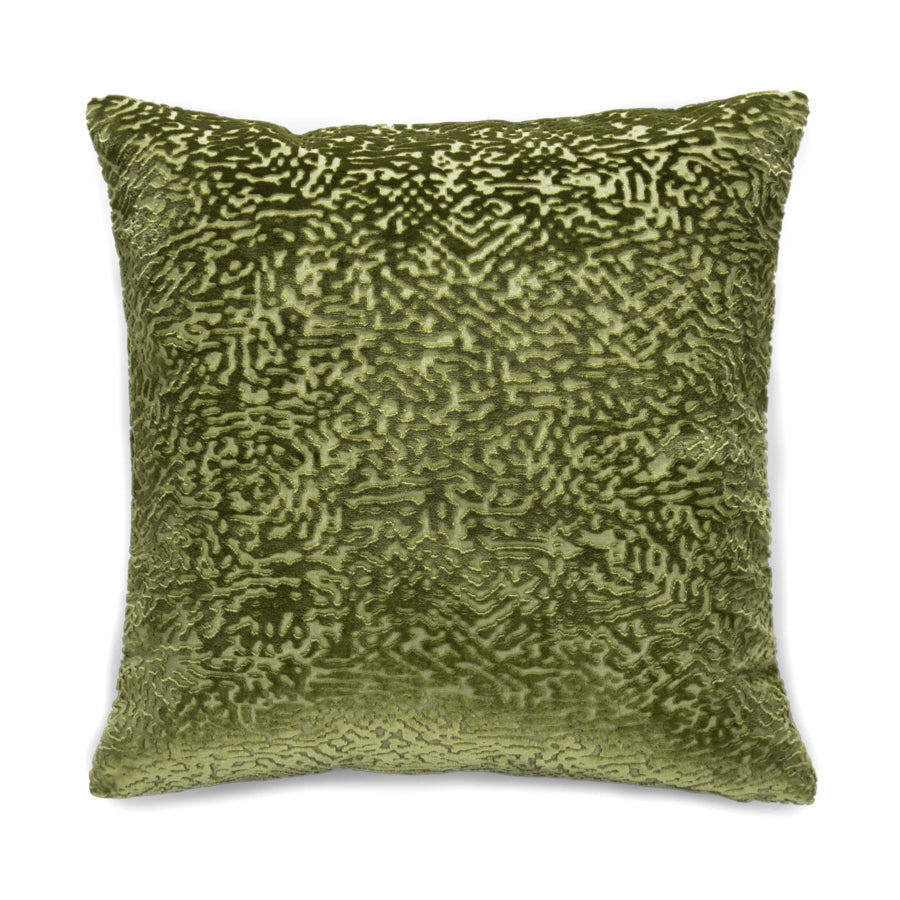 Housse de coussin en velours avec motif abstrait
