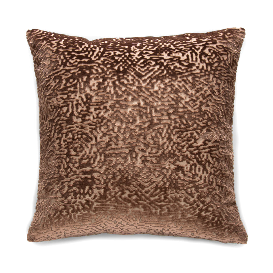 Housse de coussin en velours avec motif abstrait
