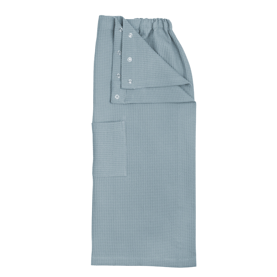 Kilt de sauna en piqué gaufré, coton bio