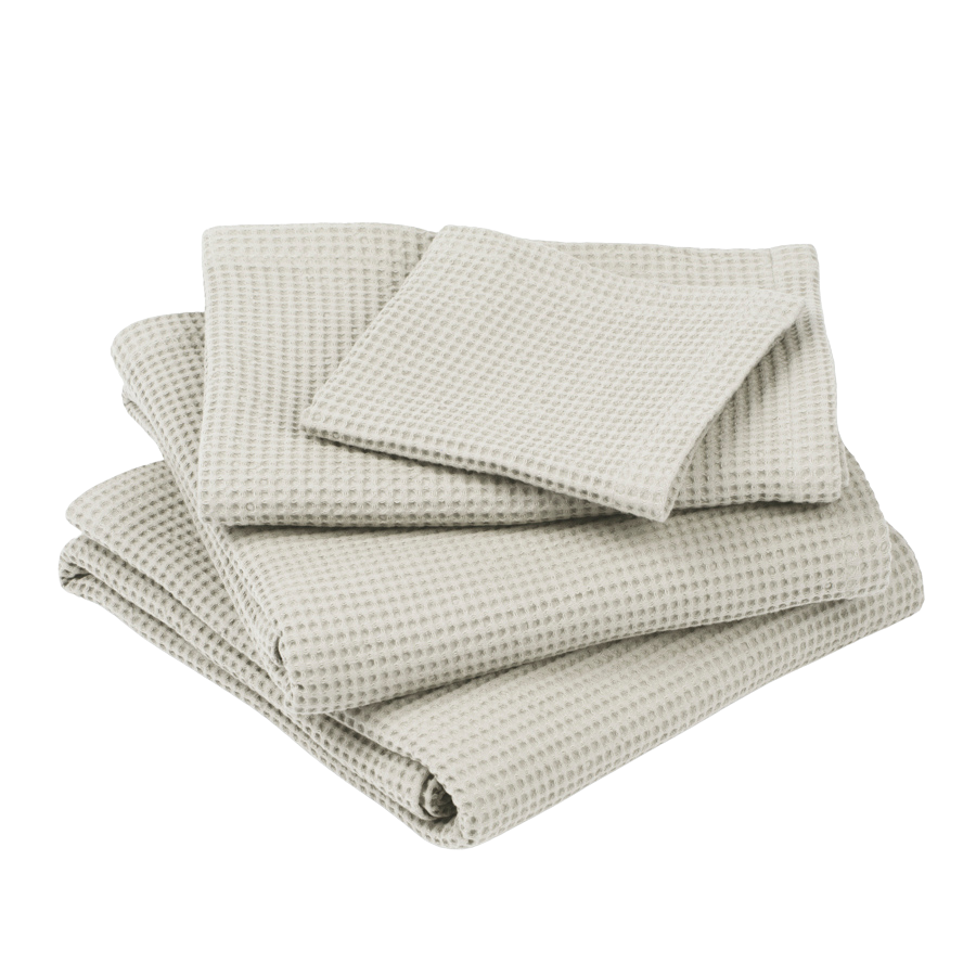 Chiffons en piqué gaufré, coton bio