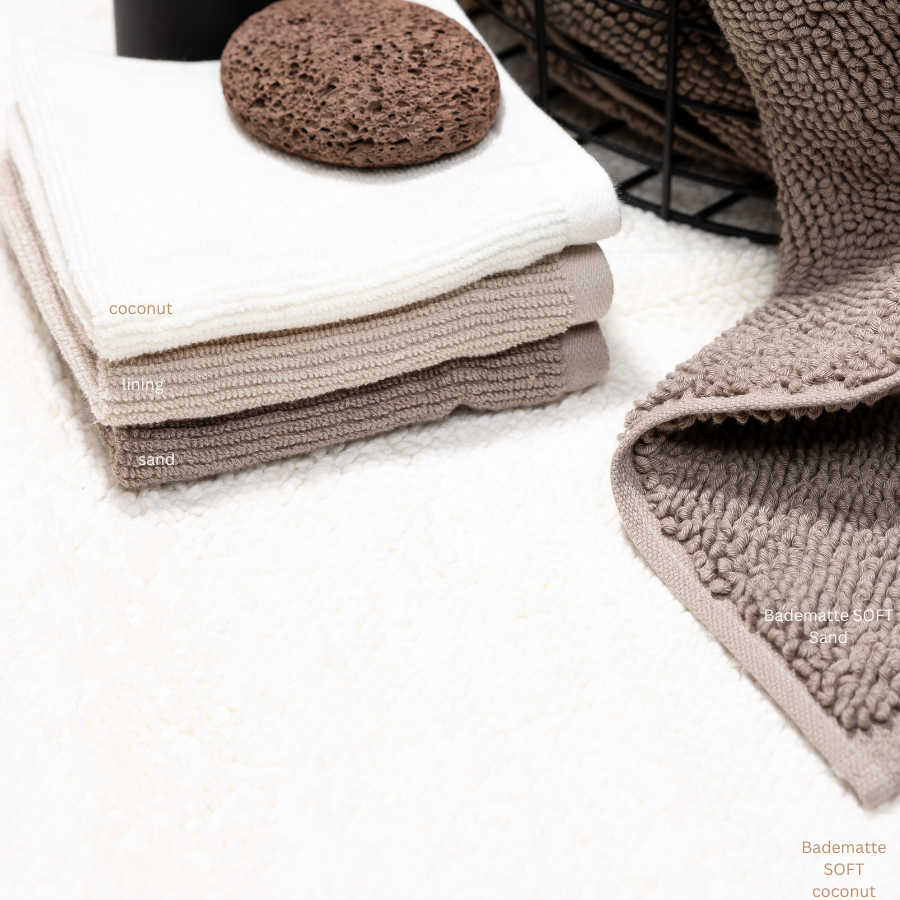 Tapis de bain en éponge torsadée Soft, coton bio & Cradle to Cradle Certified® Gold