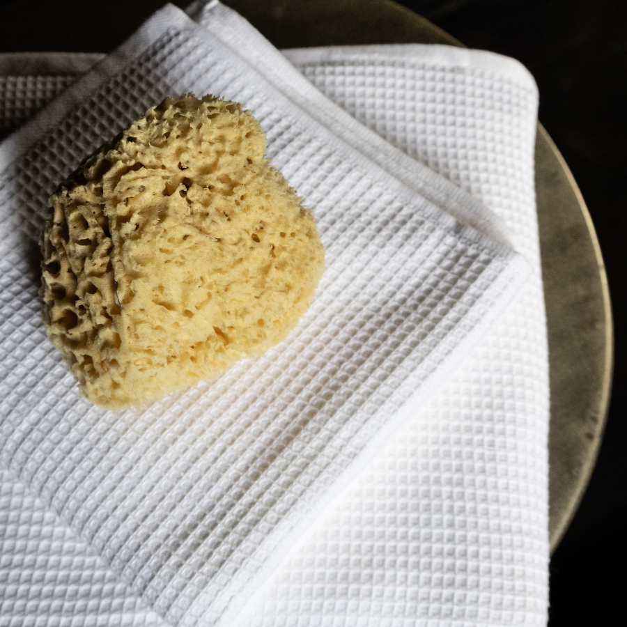 Serviettes en piqué gaufré/éponge Supersoft