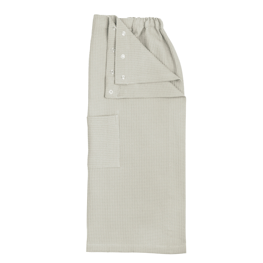 Kilt de sauna en piqué gaufré, coton bio