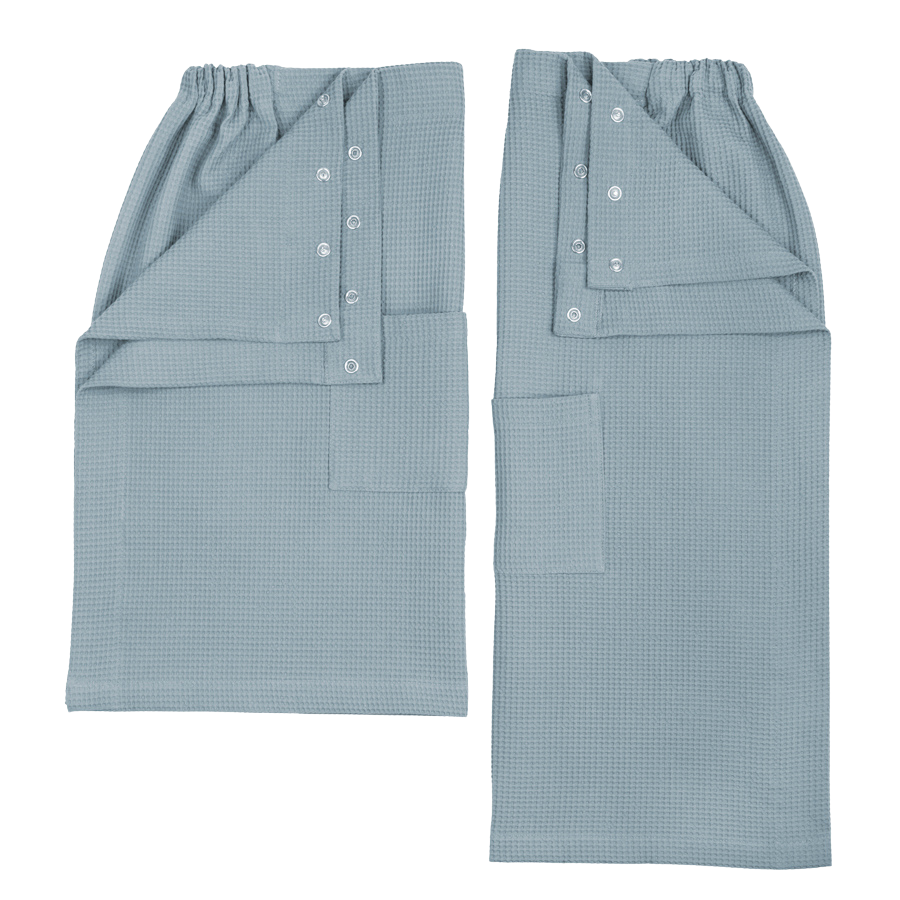 Kilt de sauna en piqué gaufré, coton bio