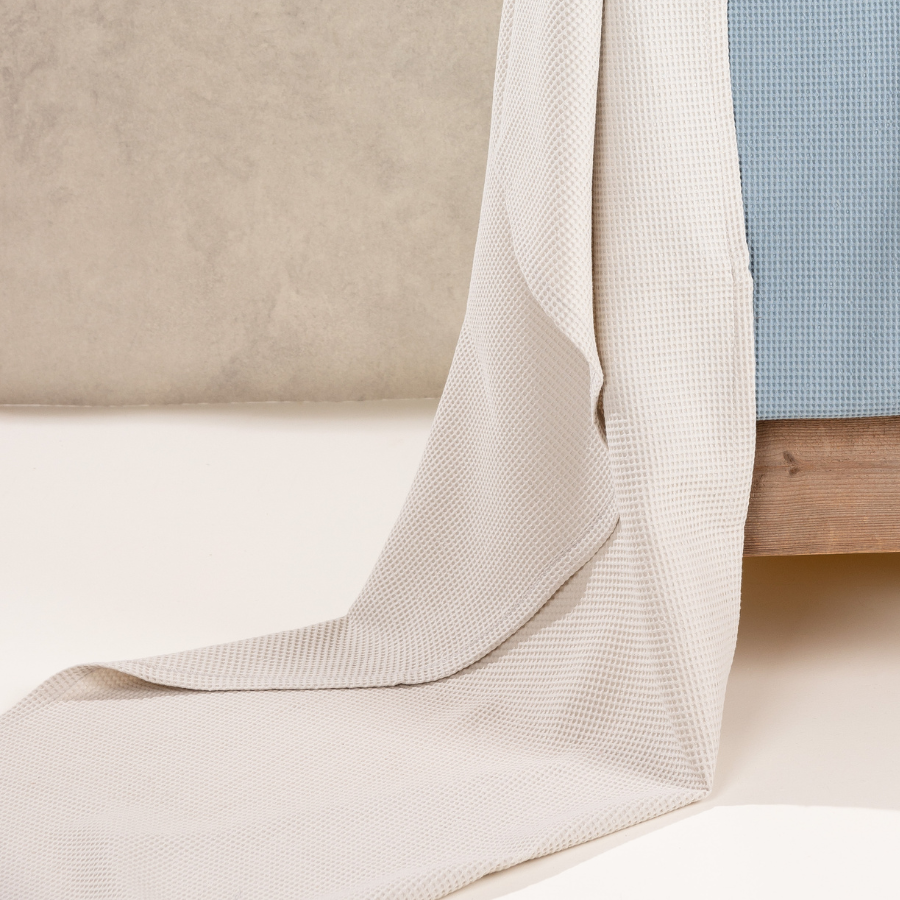 Chiffons en piqué gaufré, coton bio