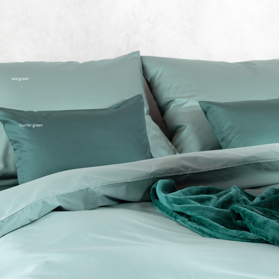 Linge de lit en satin fin, coton bio
