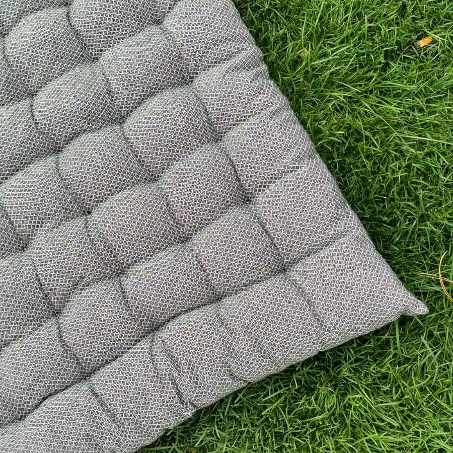Coussin d'assise Polycotton, fabriqué à partir de tissus recyclés issus de la production textile