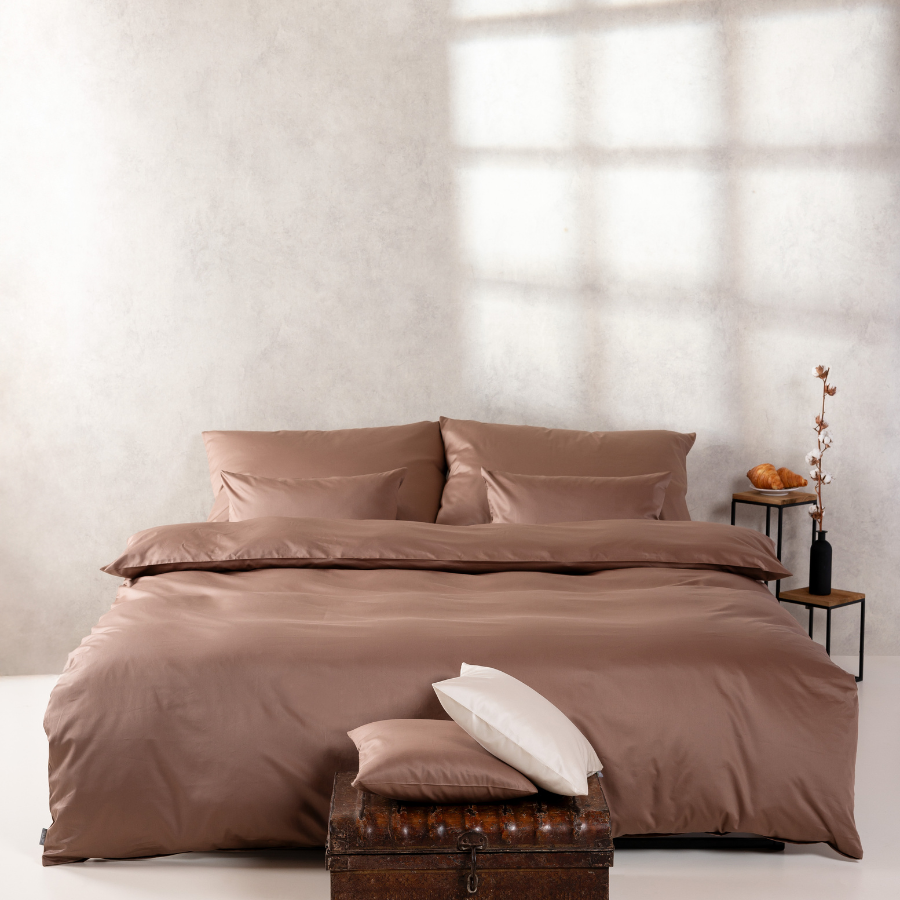 Linge de lit en satin fin, coton bio
