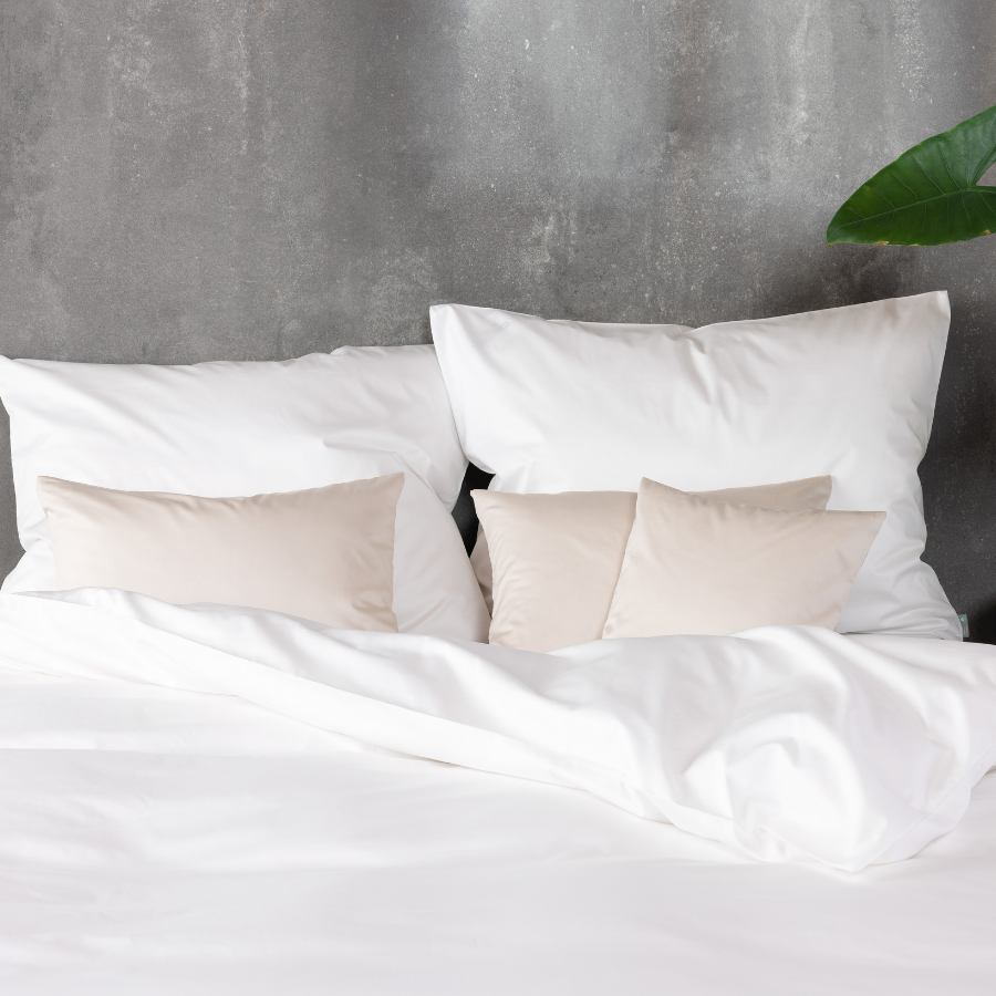 Linge de lit en satin fin, coton bio