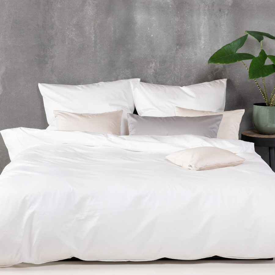 Linge de lit en satin fin, coton bio
