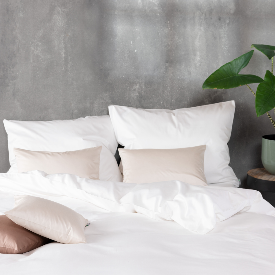 Linge de lit en satin fin, coton bio