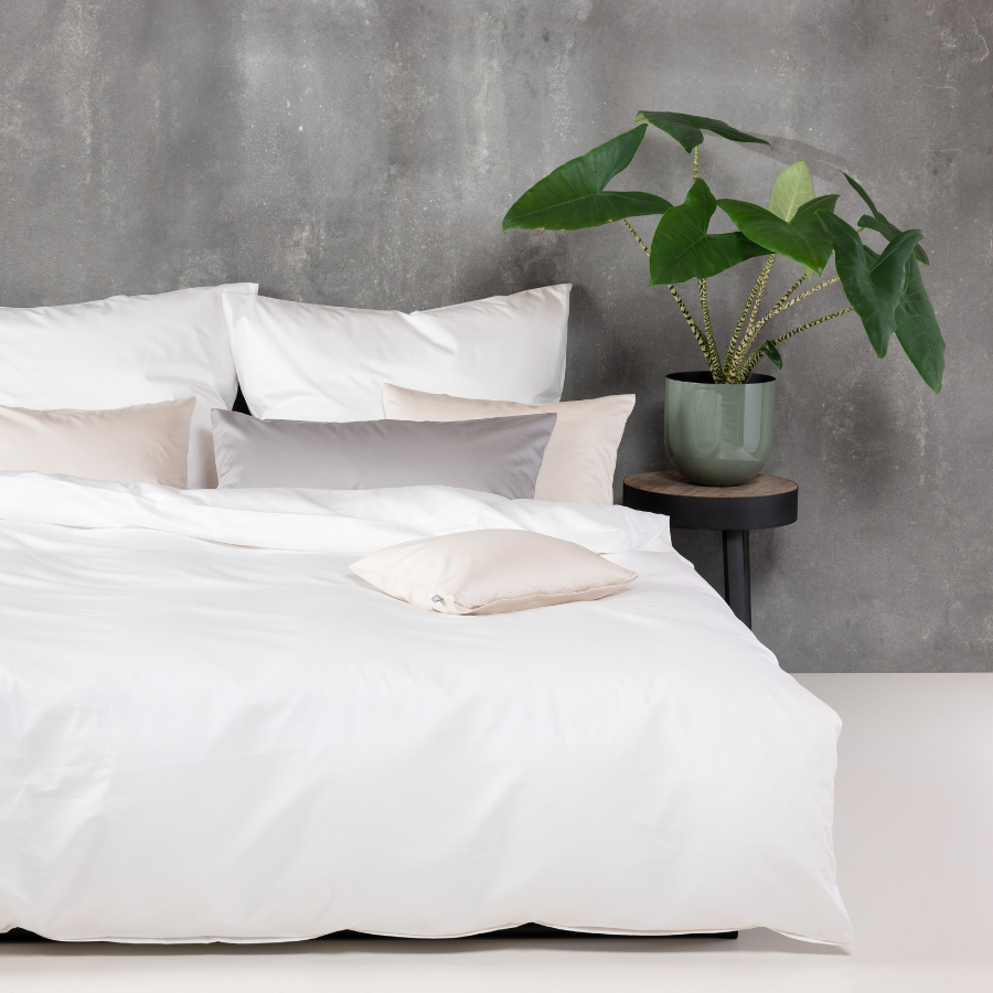 Linge de lit en satin fin, coton bio