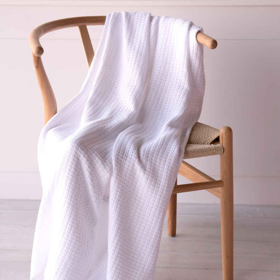 Couverture en tricot doux, 100% coton